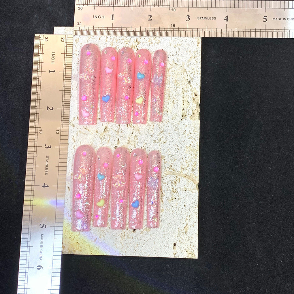 Flash Bear long style press on nails