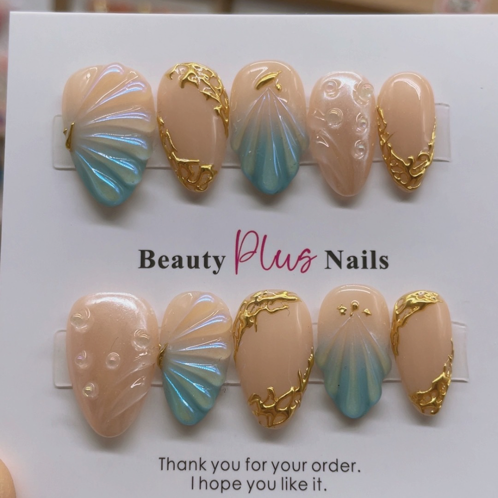 Short Style Press On Nails No.91