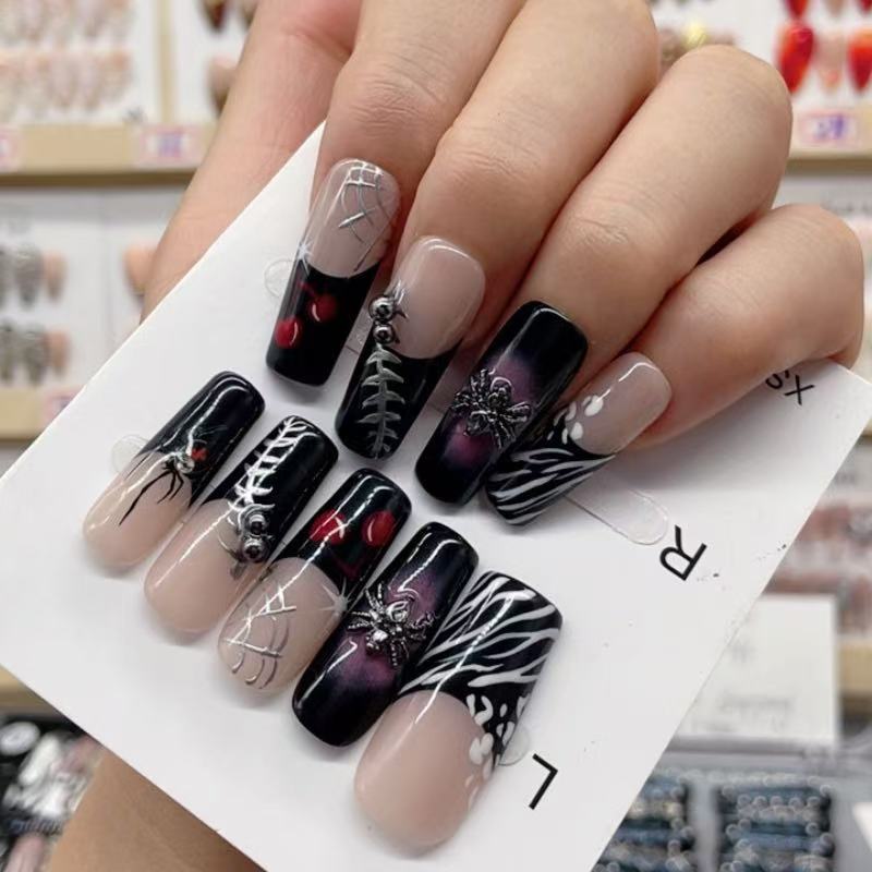 Handmade nails Square Shape Nails 104