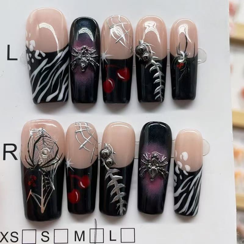 Handmade nails Square Shape Nails 104