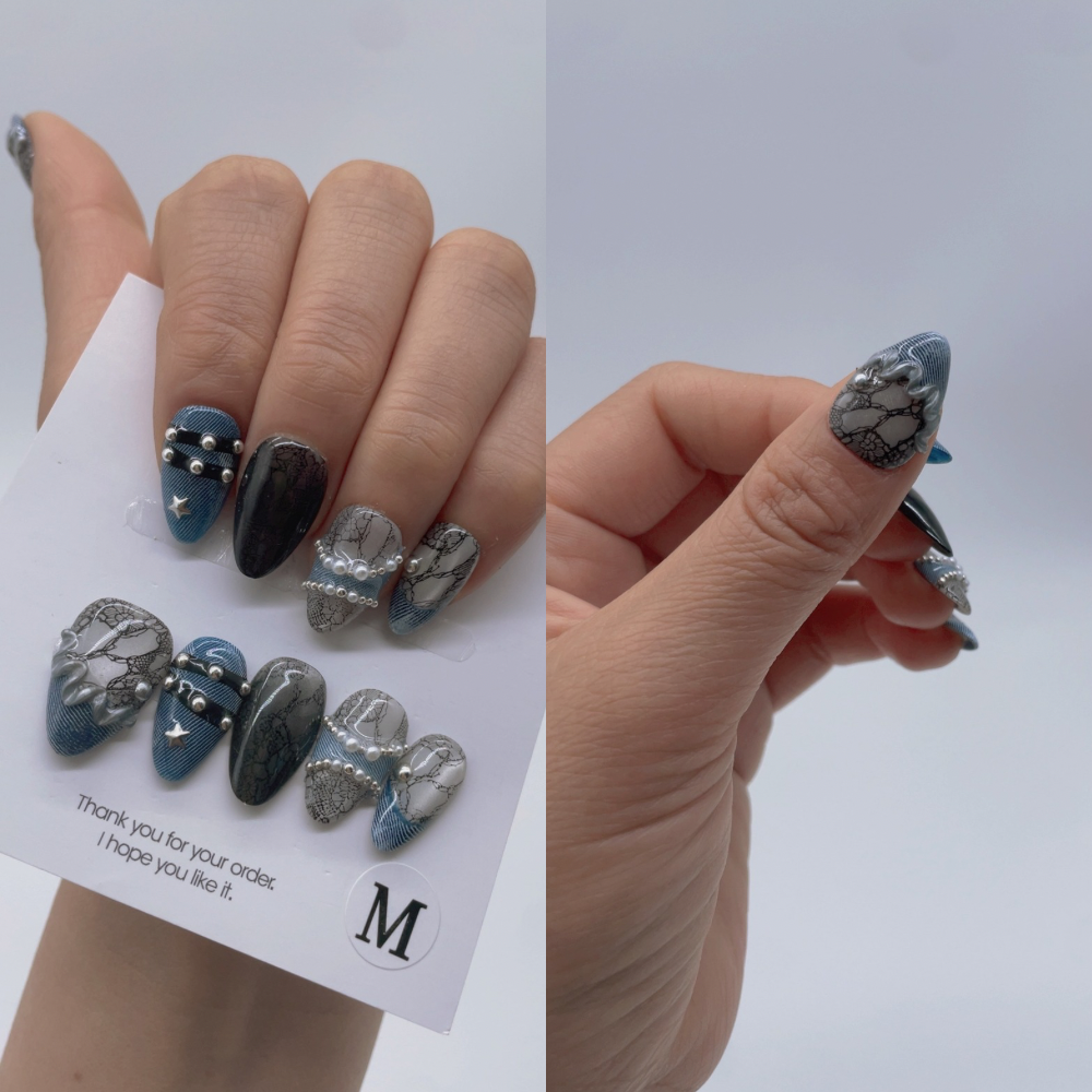 Short style nails Live number No.6