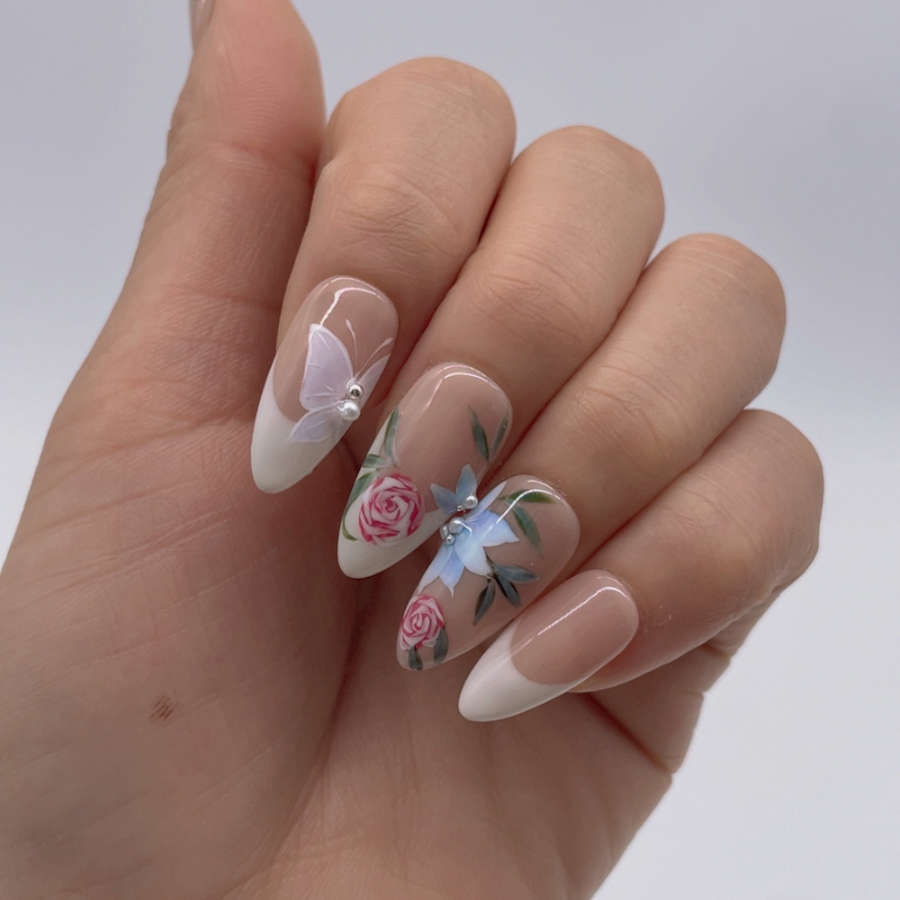 French Bow press on nails
