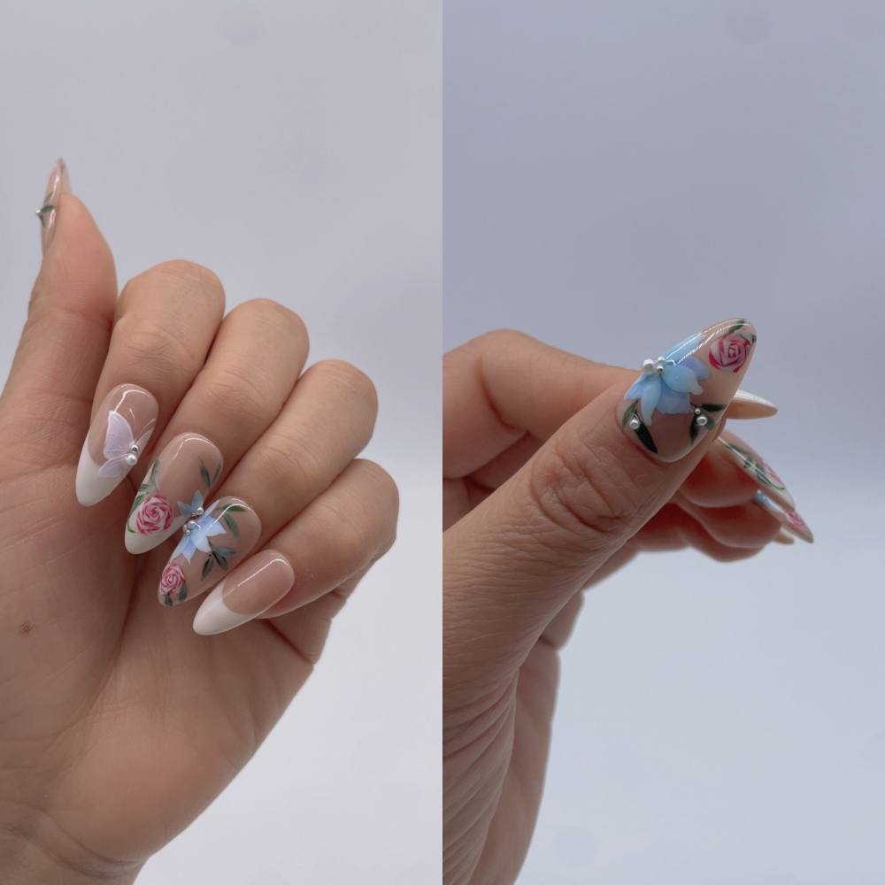 French Bow press on nails