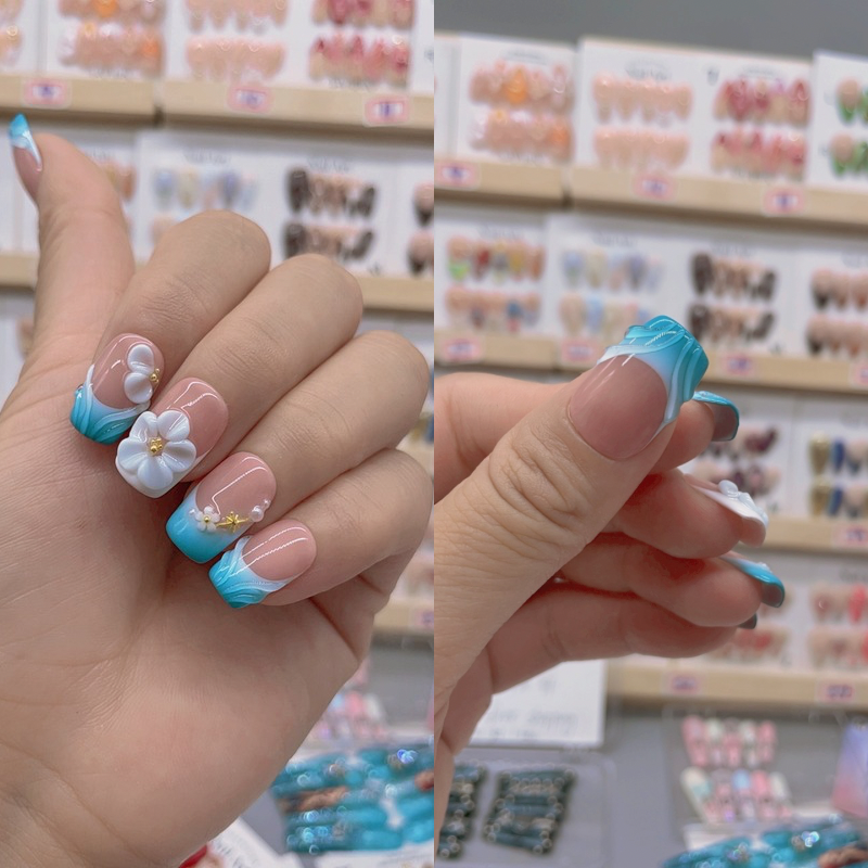 Handmade nails Square Shape Nails 103