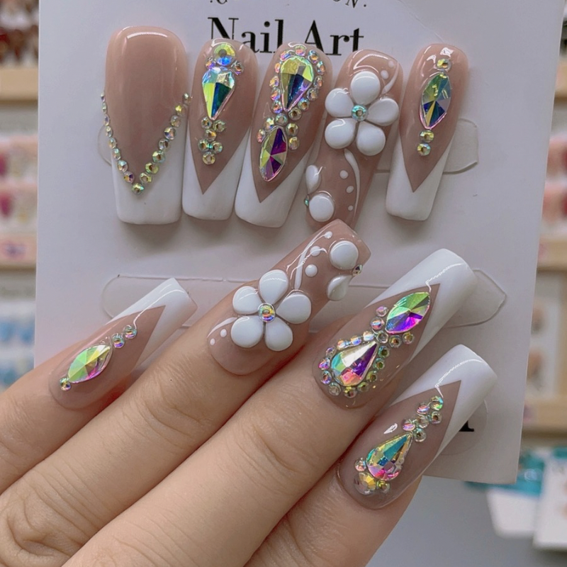Handmade nails Square Shape Nails 100
