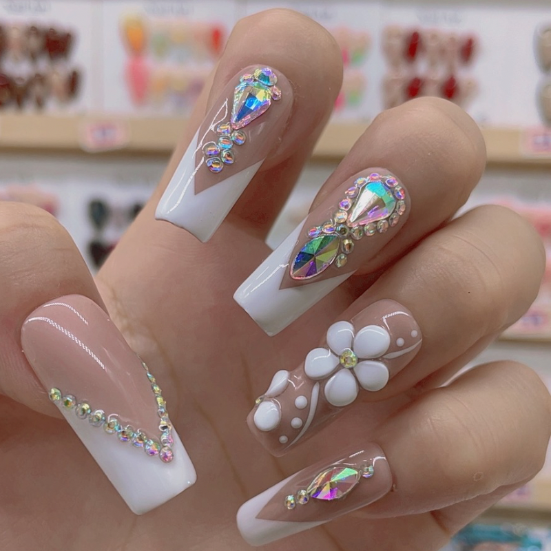 Handmade nails Square Shape Nails 100
