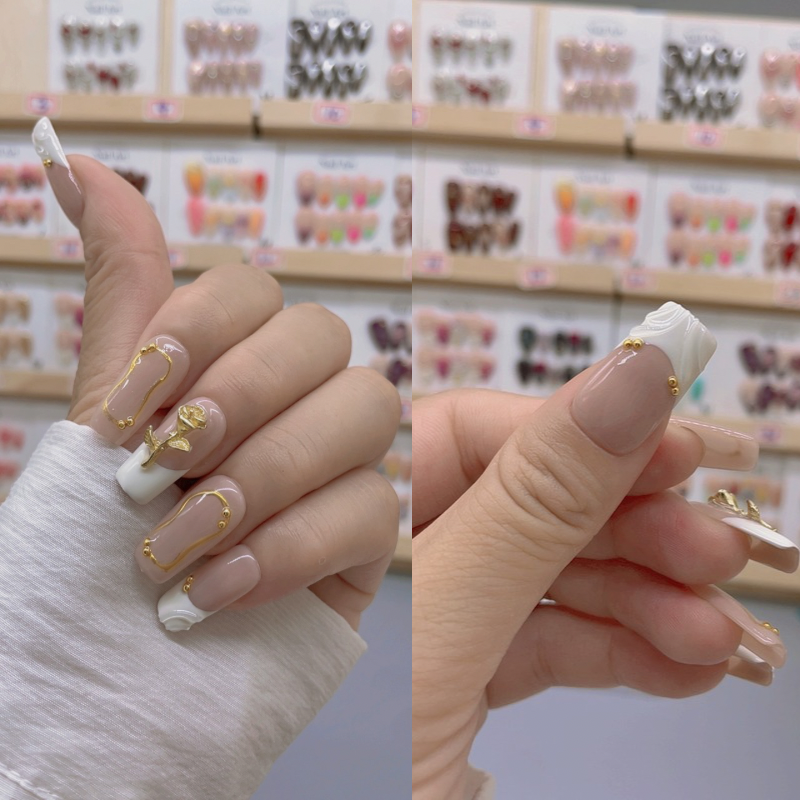 Handmade nails Square Shape Nails 101