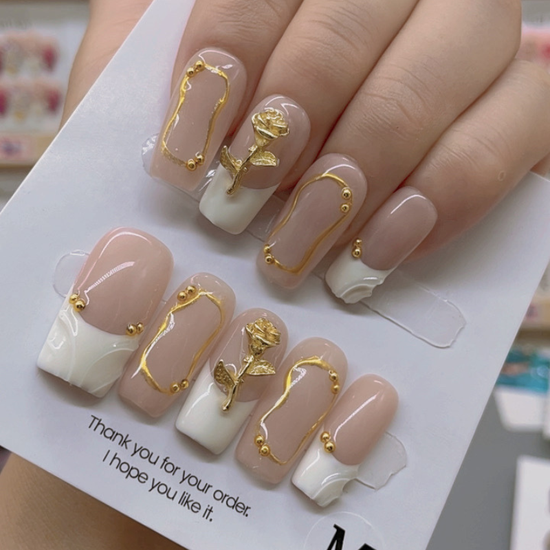 Handmade nails Square Shape Nails 101