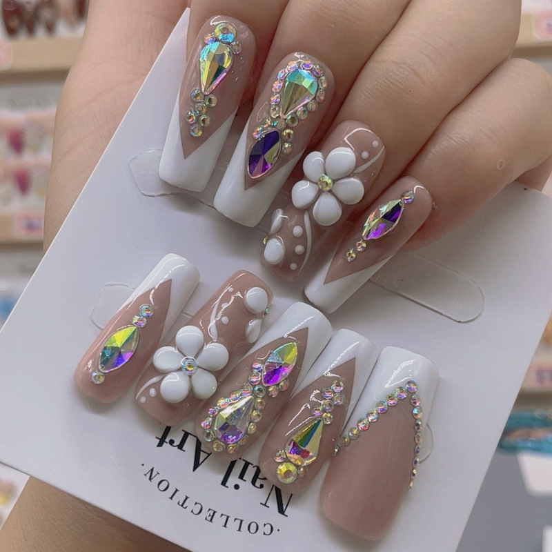Handmade nails Square Shape Nails 100