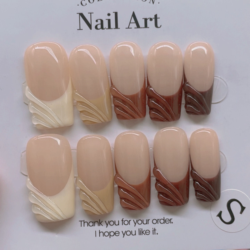 Handmade nails Square Shape Nails 102