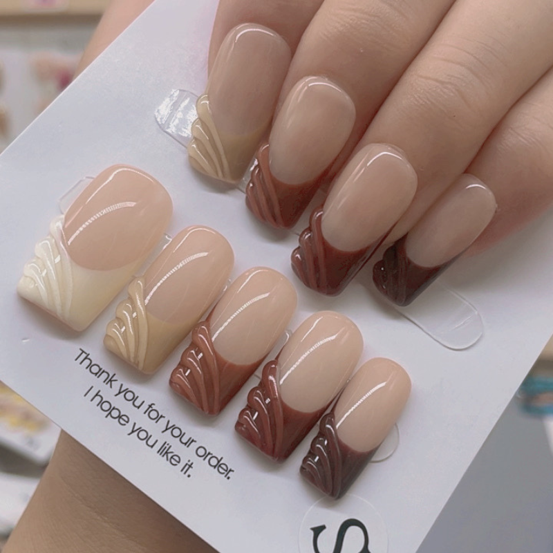 Handmade nails Square Shape Nails 102