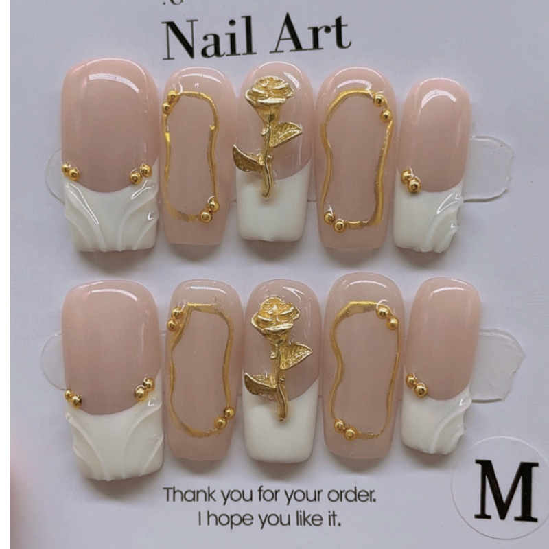 Handmade nails Square Shape Nails 101