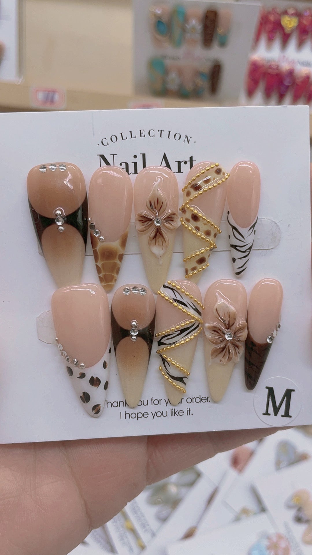 Handmade nails Pointy style 40