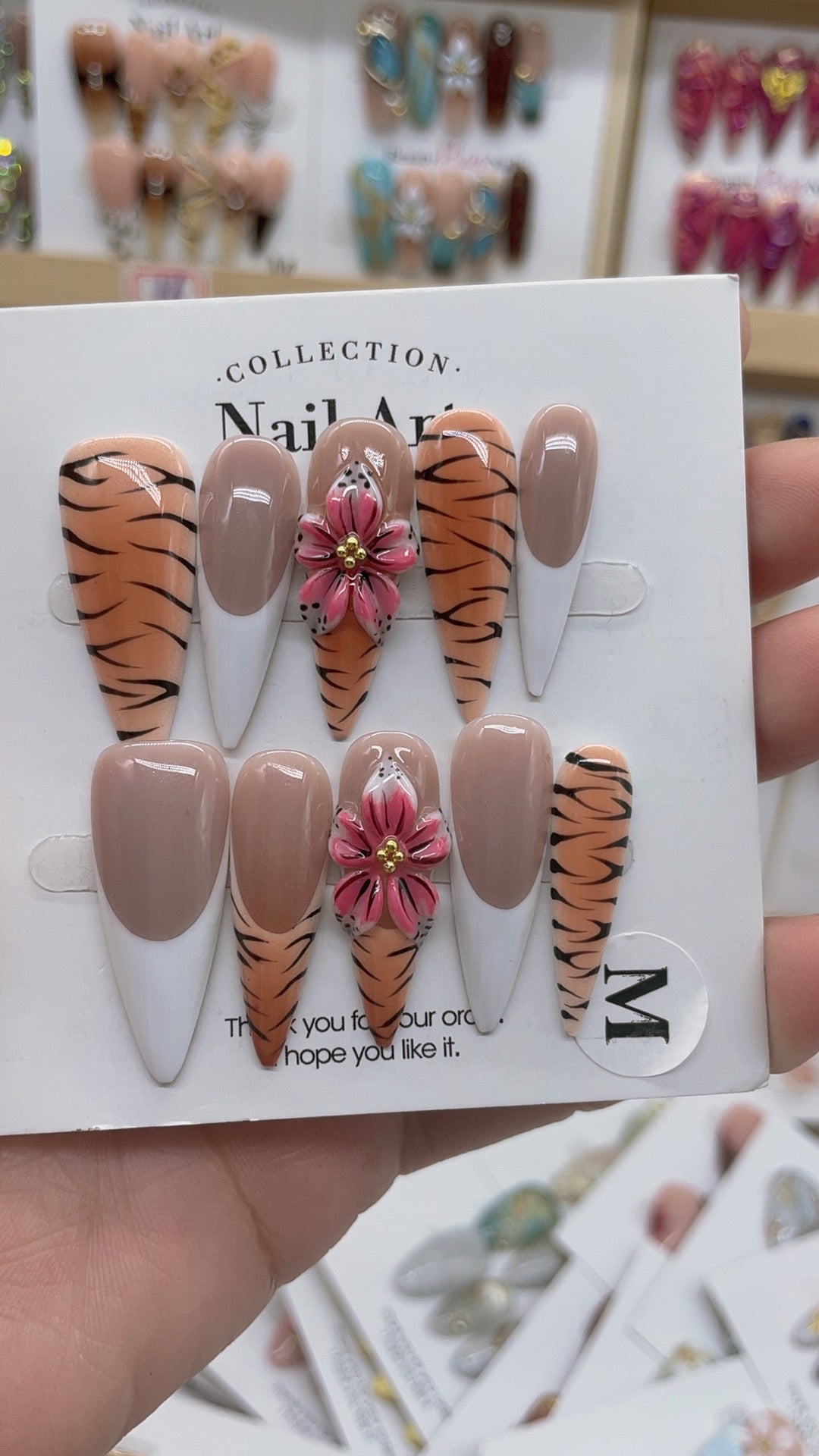 Handmade nails Pointy style 39